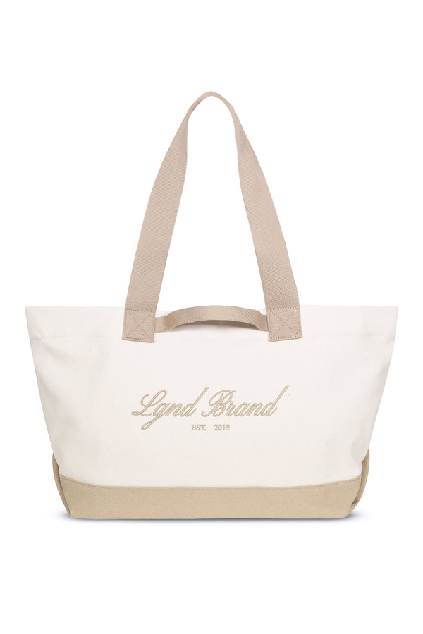 New Canvas Tote Bag Duo_Taupe