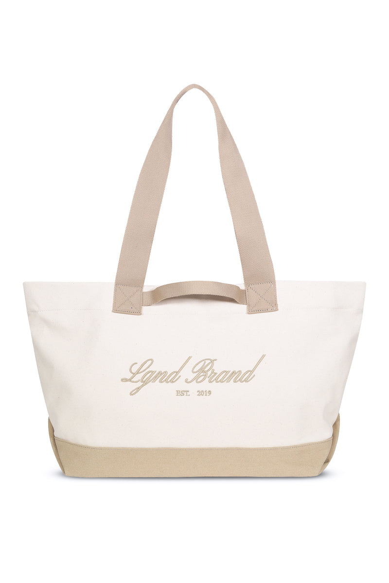 New Canvas Tote Bag Duo_Taupe