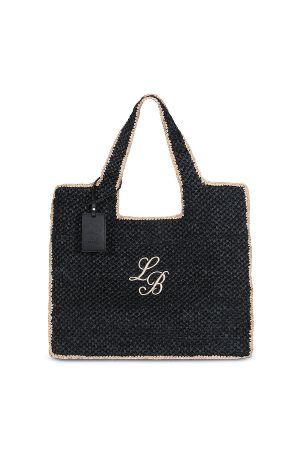 Black Raffia_Tote Bag  Duo