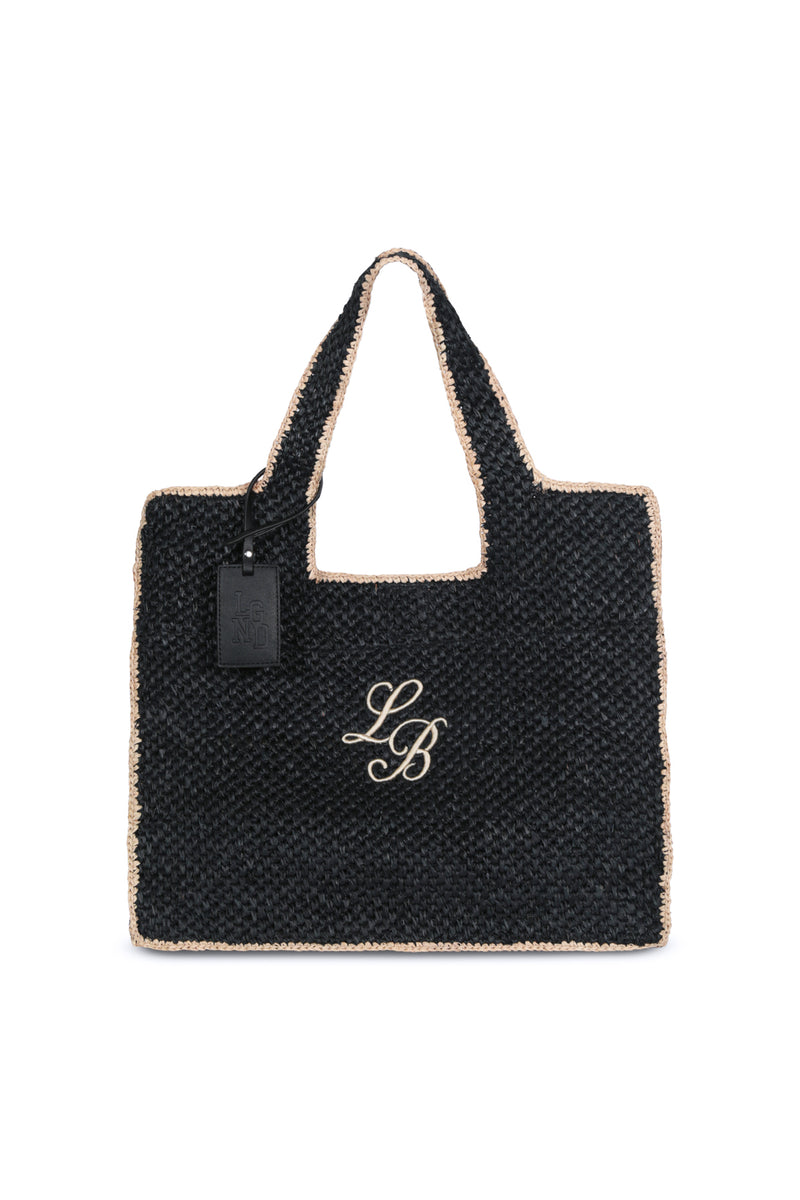 Black Raffia_Tote Bag  Duo