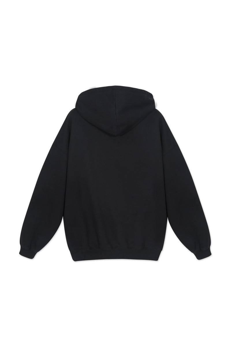 Sweatshirt_ Black & Black Hoodie LGND Sport Club