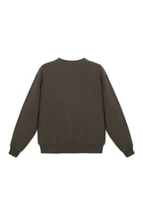 Sweatshirt_ Green Crewneck Minimal