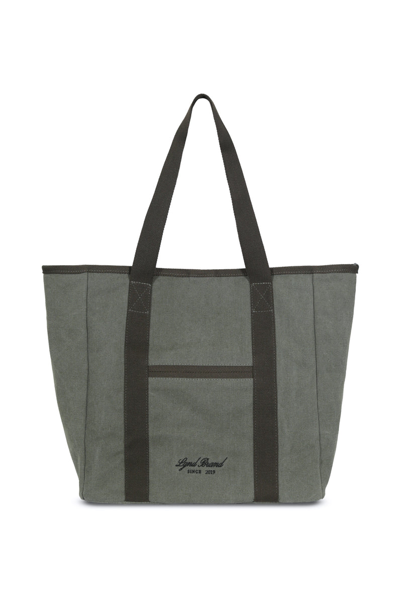 New Canvas Strap Tote Bag_Green