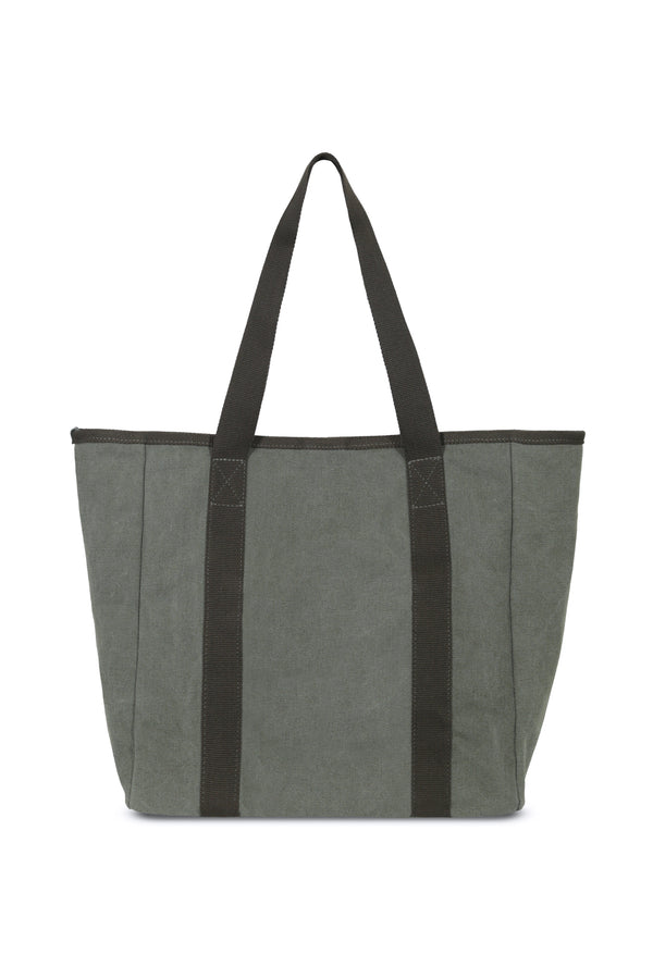 New Canvas Strap Tote Bag_Green