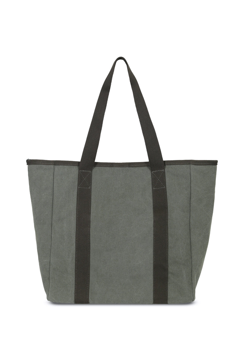 New Canvas Strap Tote Bag_Green