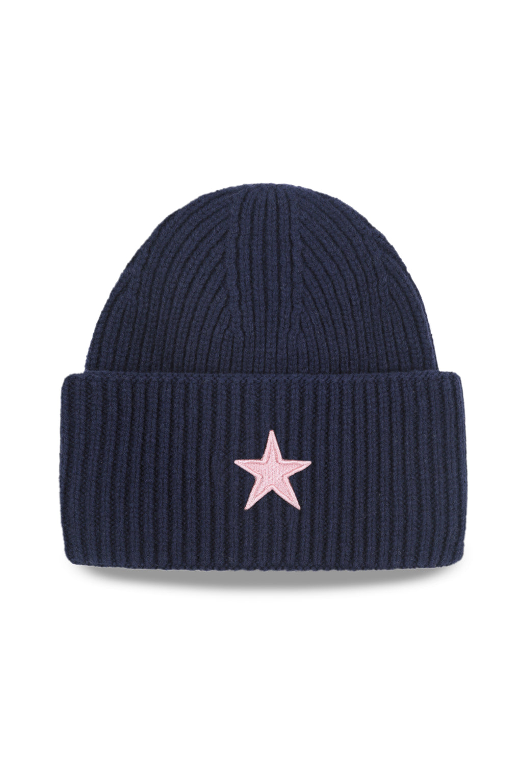 Beanie_Navy Pink Star