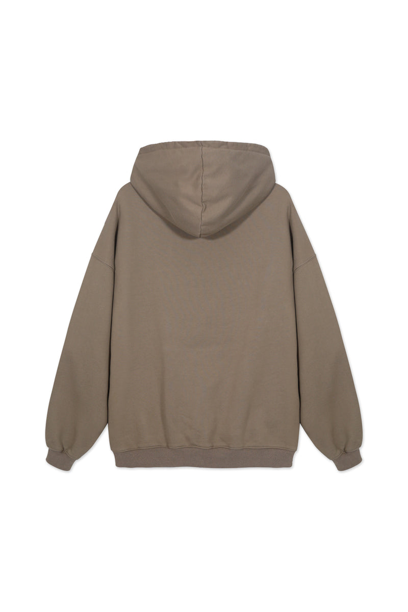 Sweatshirt_ Taupe & Black Hoodie LGND Sport Club