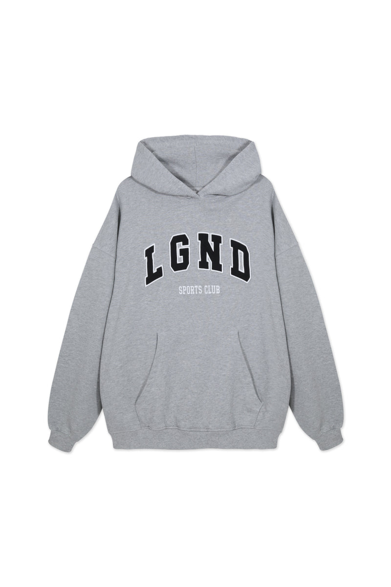 Sweatshirt_ Gray & Black Hoodie LGND Sport Club