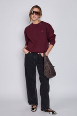 Sweatshirt_Burgundy Crewneck LB