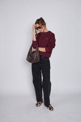 Sweatshirt_Burgundy Crewneck LB
