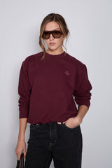 Sweatshirt_Burgundy Crewneck LB