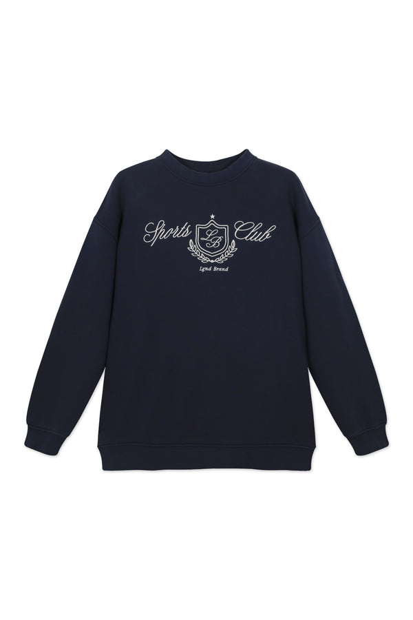 Sweatshirt_ Navy Crewneck Sport Club