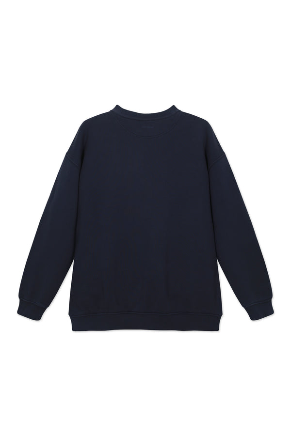 Sweatshirt_ Navy Crewneck Sport Club