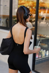 Open Back Romper_Black