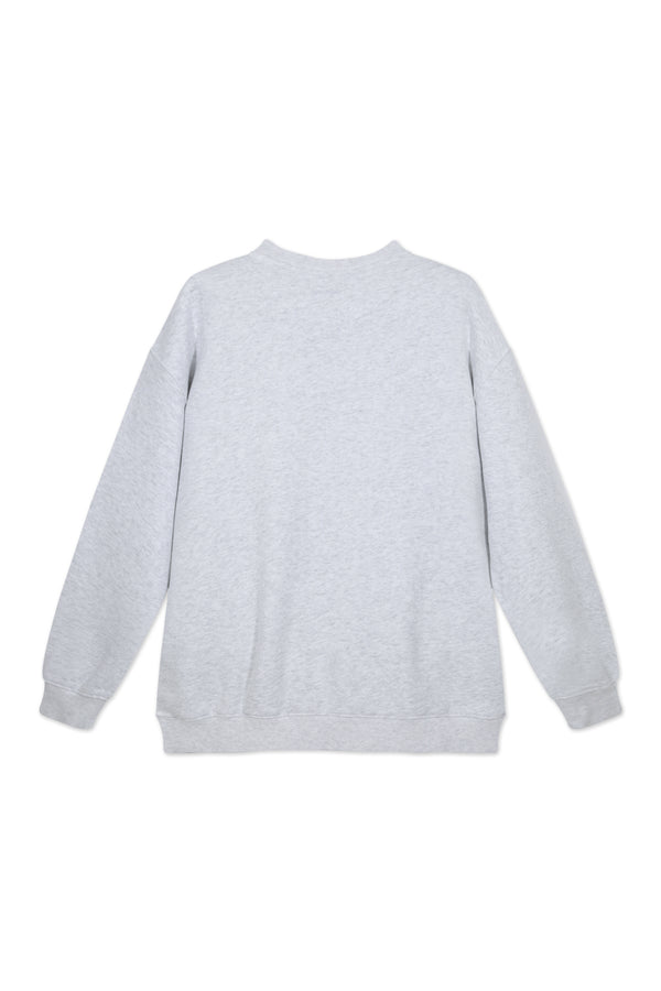 Sweatshirt_ Light Gray Crewneck Sport Club