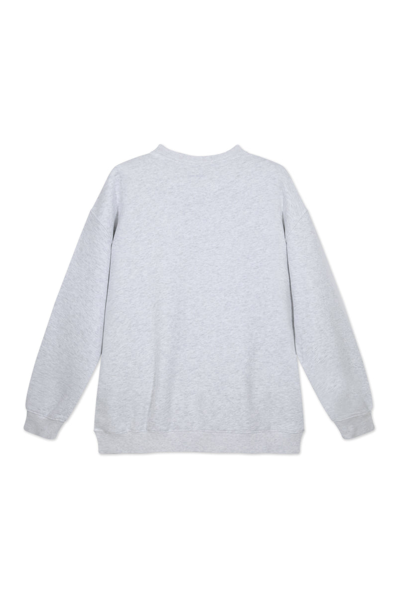 Sweatshirt_ Light Gray Crewneck Sport Club