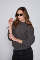 Sweatshirt_ Charcoal Crewneck Minimal