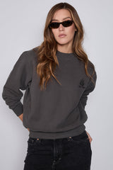 Sweatshirt_ Charcoal Crewneck Minimal