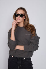 Sweatshirt_ Charcoal Crewneck Minimal LGND Brand
