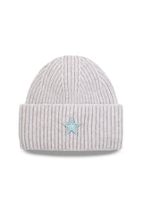 Kids Beanie_Sand Light Blue Star