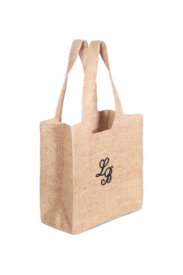 Raffia_ LB Tote Bag