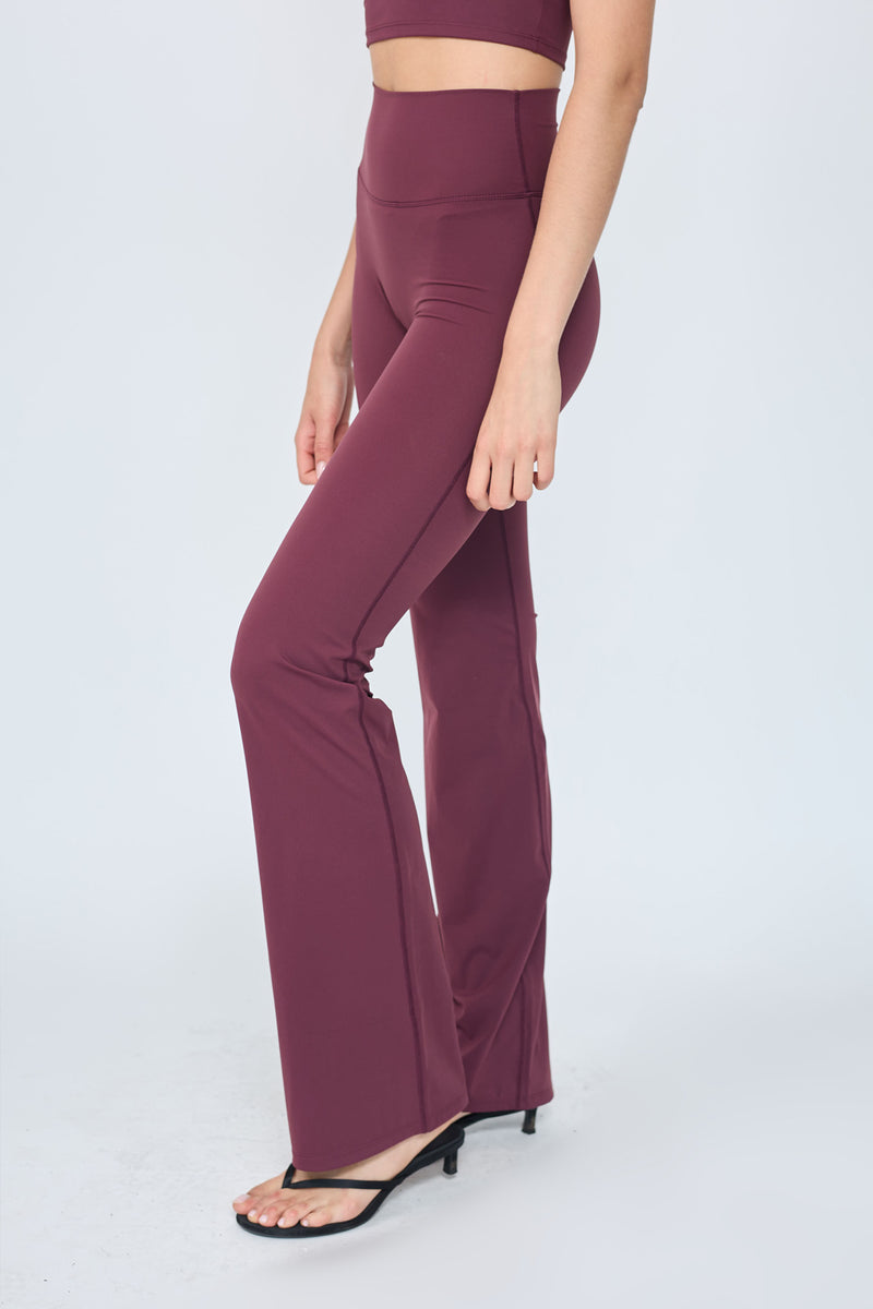 Straight Leg_Legging Burgundy