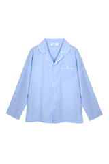 Pijama_Striped Light Blue Pants Set