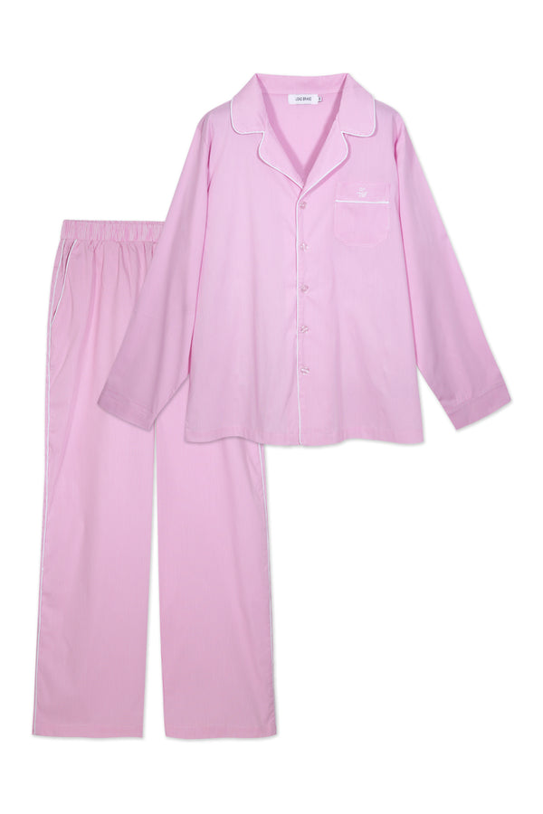 Pijama_Striped Pink Sweatpant Set