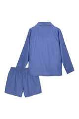 Pijama_Striped Navy Short Set