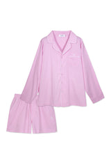 Pijama_Striped Pink Short Set