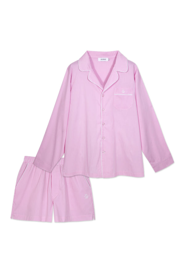 Pijama_Striped Pink Short Set