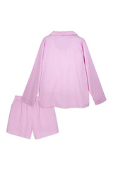 Pijama_Striped Pink Short Set