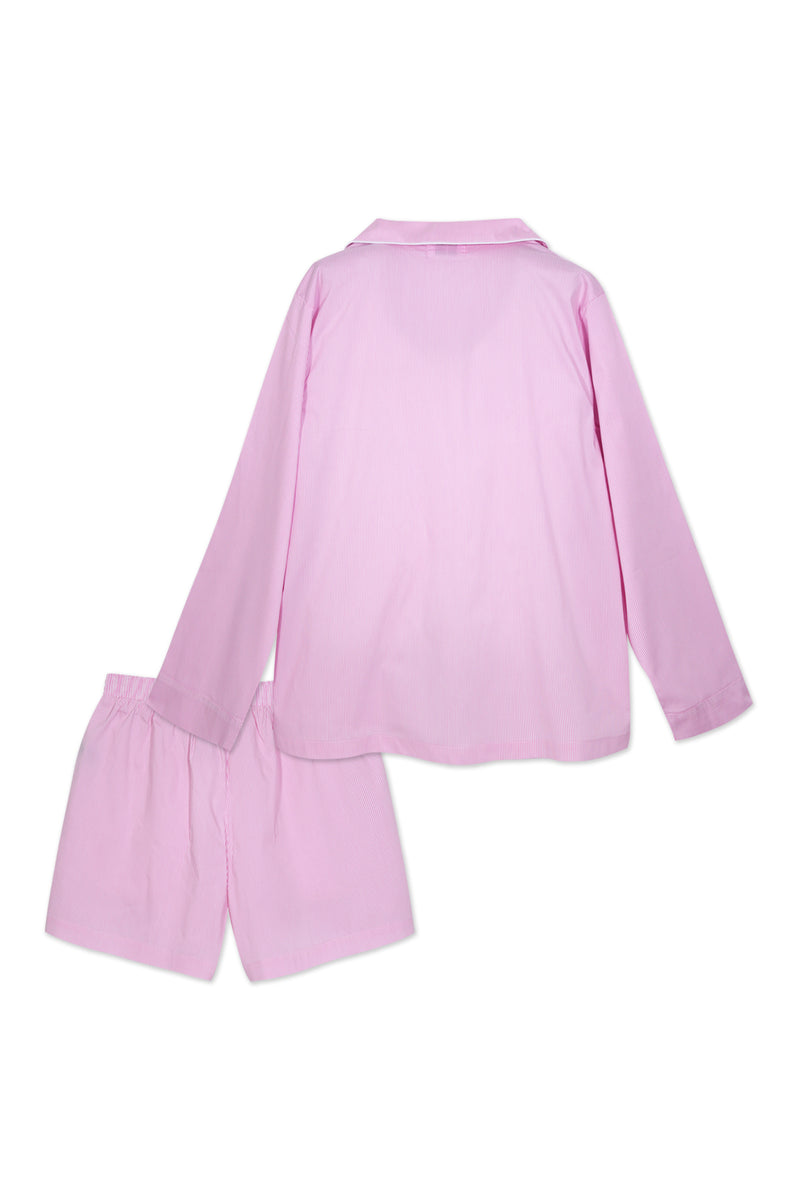 Pijama_Striped Pink Short Set