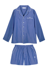 Pijama_Striped Navy Short Set