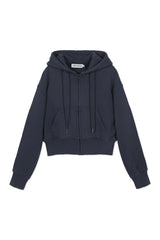 Sweatshirt_Cropped Hoodie_Navy
