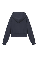 Sweatshirt_Cropped Hoodie_Navy