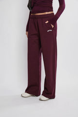 Straight Leg Relaxed_Burgundy Sweatpant