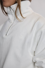 Sweatshirt Off White_Midi Mock Neck LB