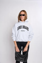 Sweatshirt_Light Gray Hoodie Black LGND Brand Sport