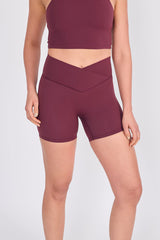 Crop_Short Burgundy