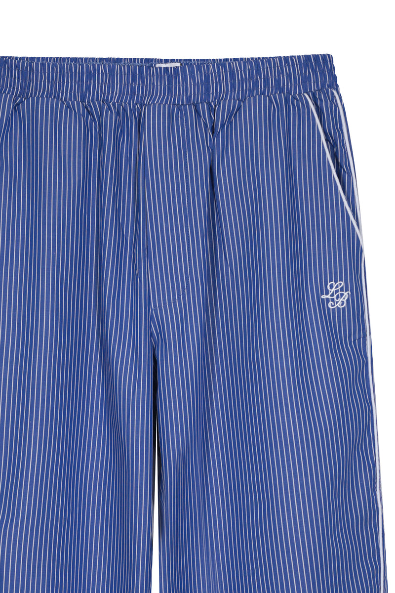 Pijama_Striped Navy Sweatpant Set