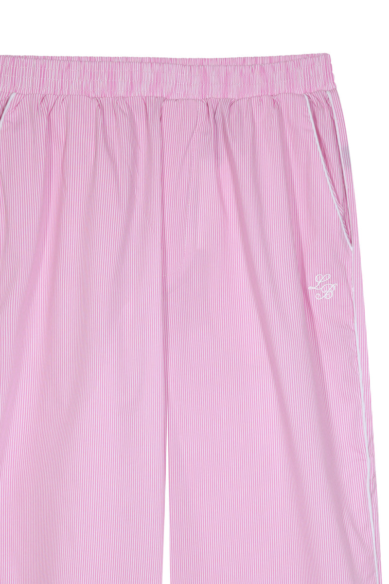 Pijama_Striped Pink Sweatpant Set