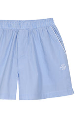 Pijama_Striped Light Blue Short Set
