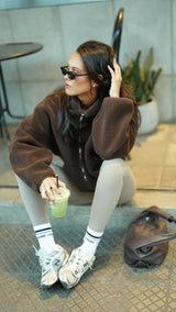 Sherpa_Jacket Coffee Espresso