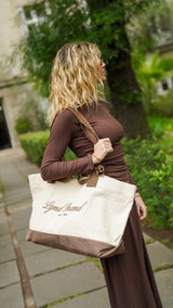 Rib Long T-Shirt_Coffee