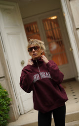 Sweatshirt_Burgundy Mock Neck Black LGND BRAND