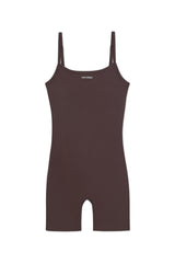 Strap Romper_Brown
