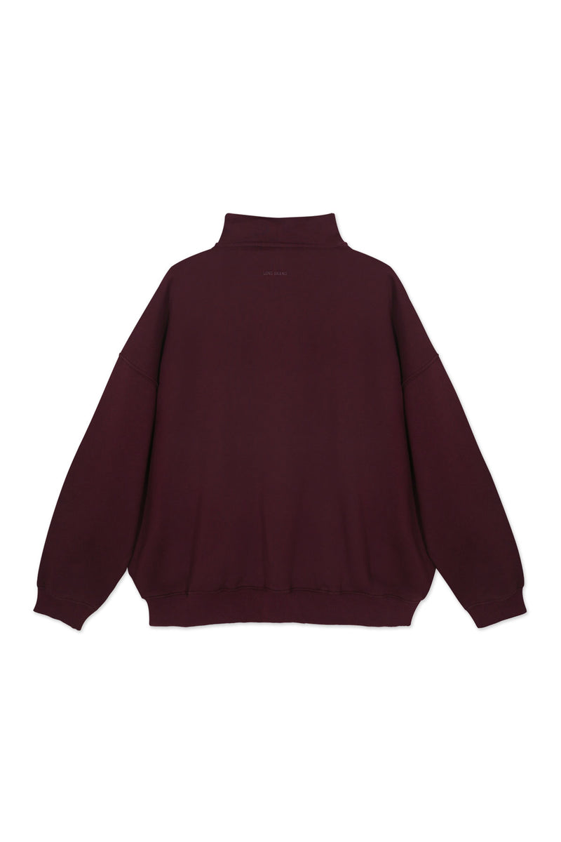 Sweatshirt_Burgundy_Mock Neck LGND Brand