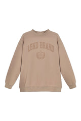 Sweatshirt_ Beige Crewneck LB Insignia