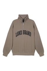 Sweatshirt_Taupe Mock Neck Charcoal LGND BRAND